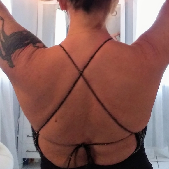 Cache | Sequined Cocktail Floor Length Dress - Picture 9 of 14